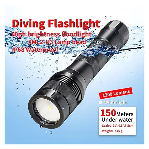Diving Flashlight - 8000 lumens 3x XM-L L2 LED