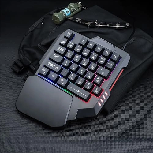 35 Keys RGB Backlit Handed Gaming Keyboard - Wired