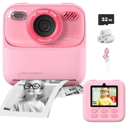 sofortbildkamera - 1080P Instant Print 32GB