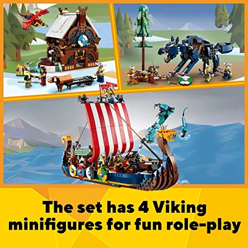Creator 3in1 Viking Ship and The Midgard Serpent (31132)
