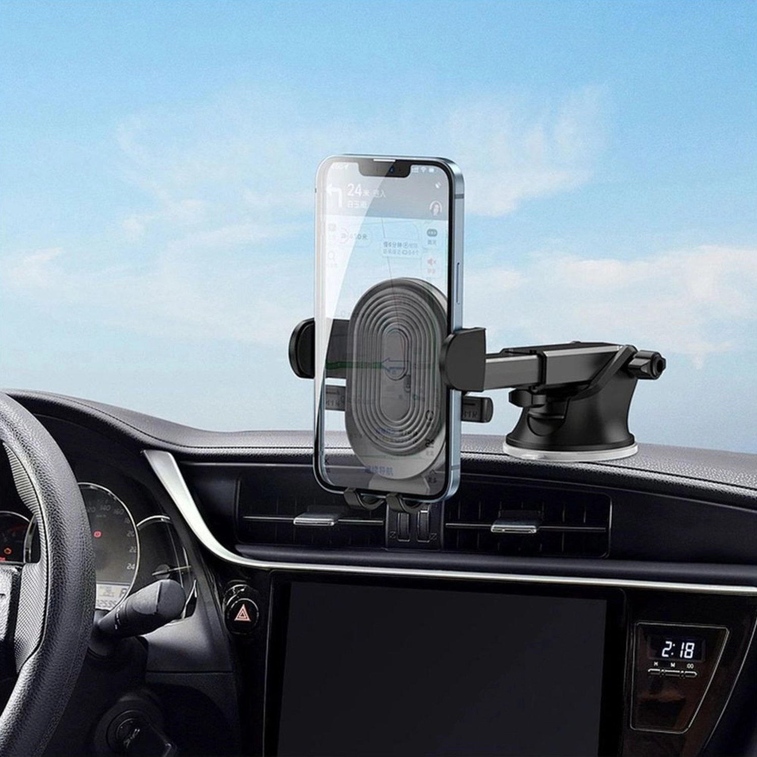 Mini Car Holder - 360 Degree Rotation Smartphone Mount