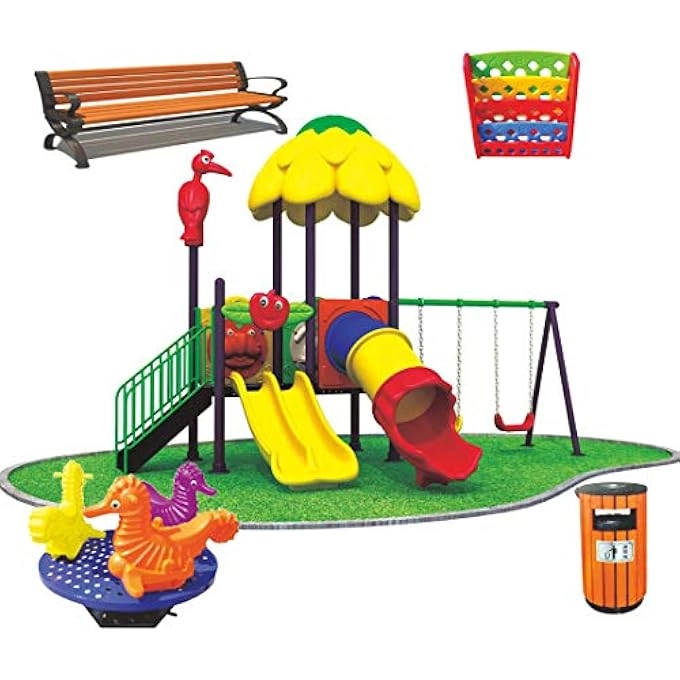 rayihni MULTI PURPOSE KIDS OUTDOOR PLAYING EQUIPMENTS - 550X330X330CM