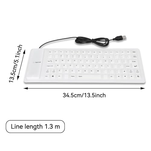 Folding Silicone Keyboard - Wired/Wireless
