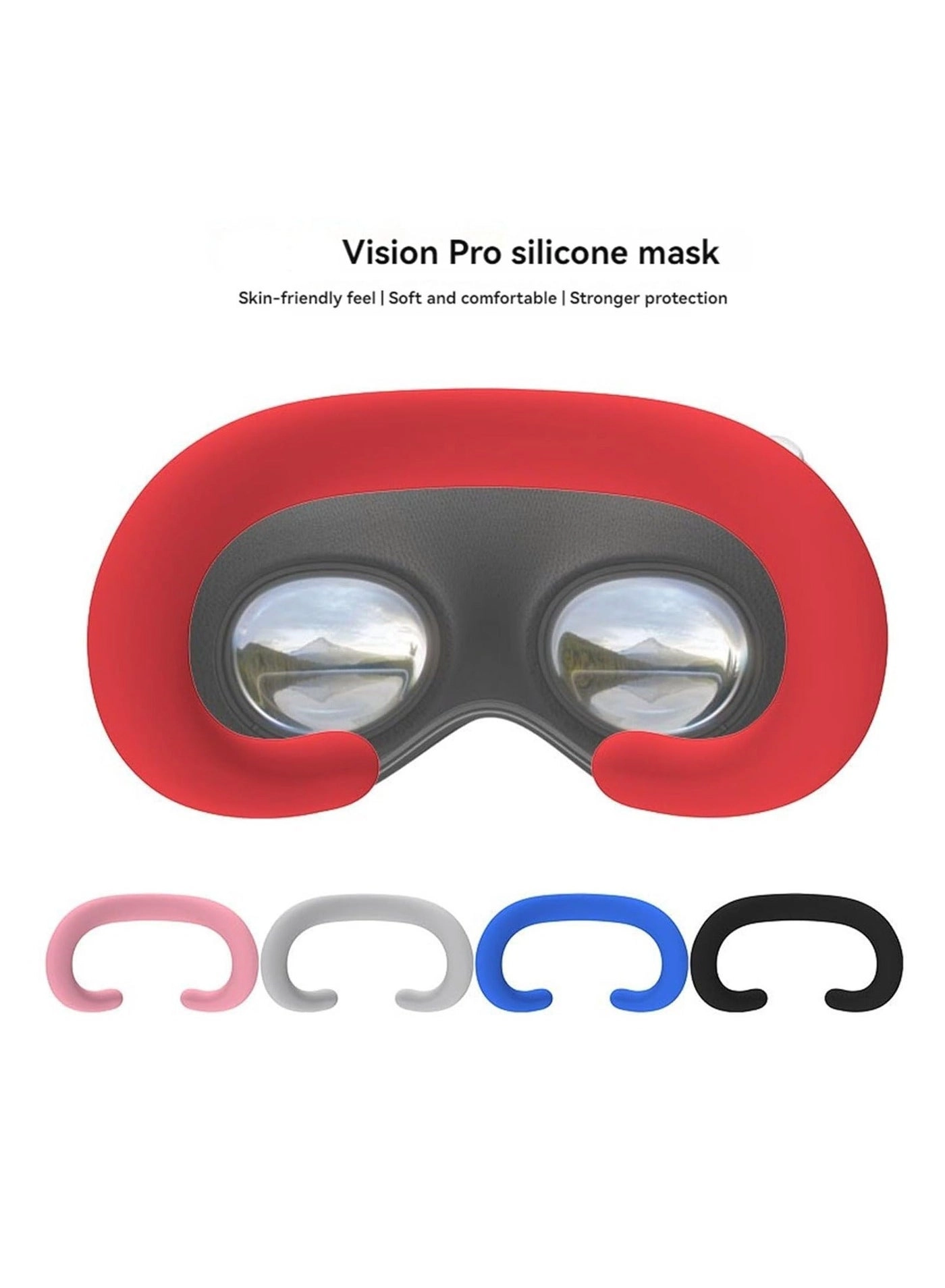 Silicone Face Pad Cover - Waterproof Washable Red