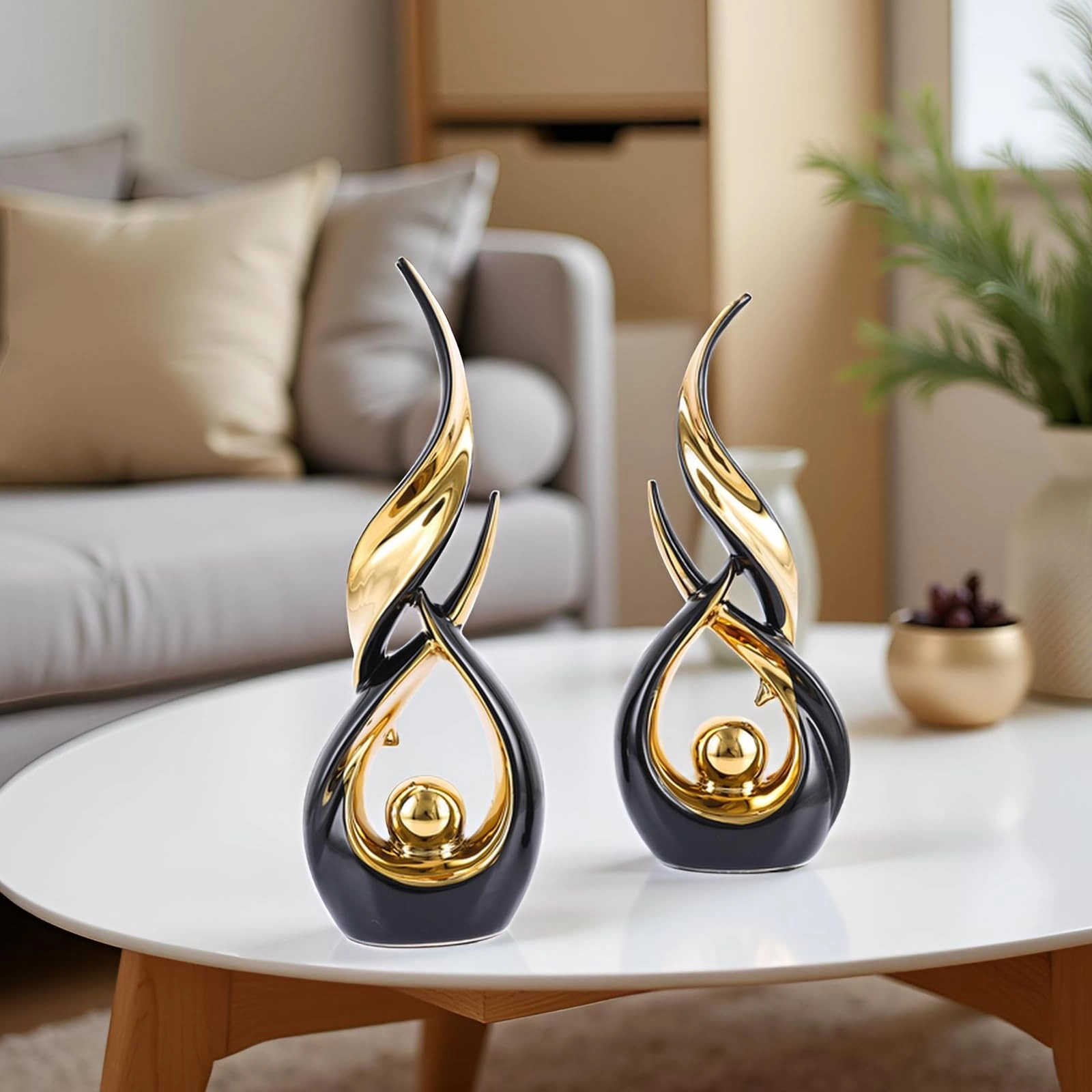 Ceramic Abstract Statue