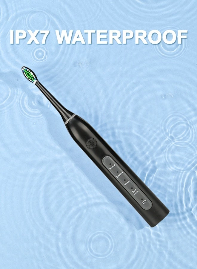 Rotating Electric Toothbrush - IPX7 Waterproof 2-Min Smart Timer Wireless Charging