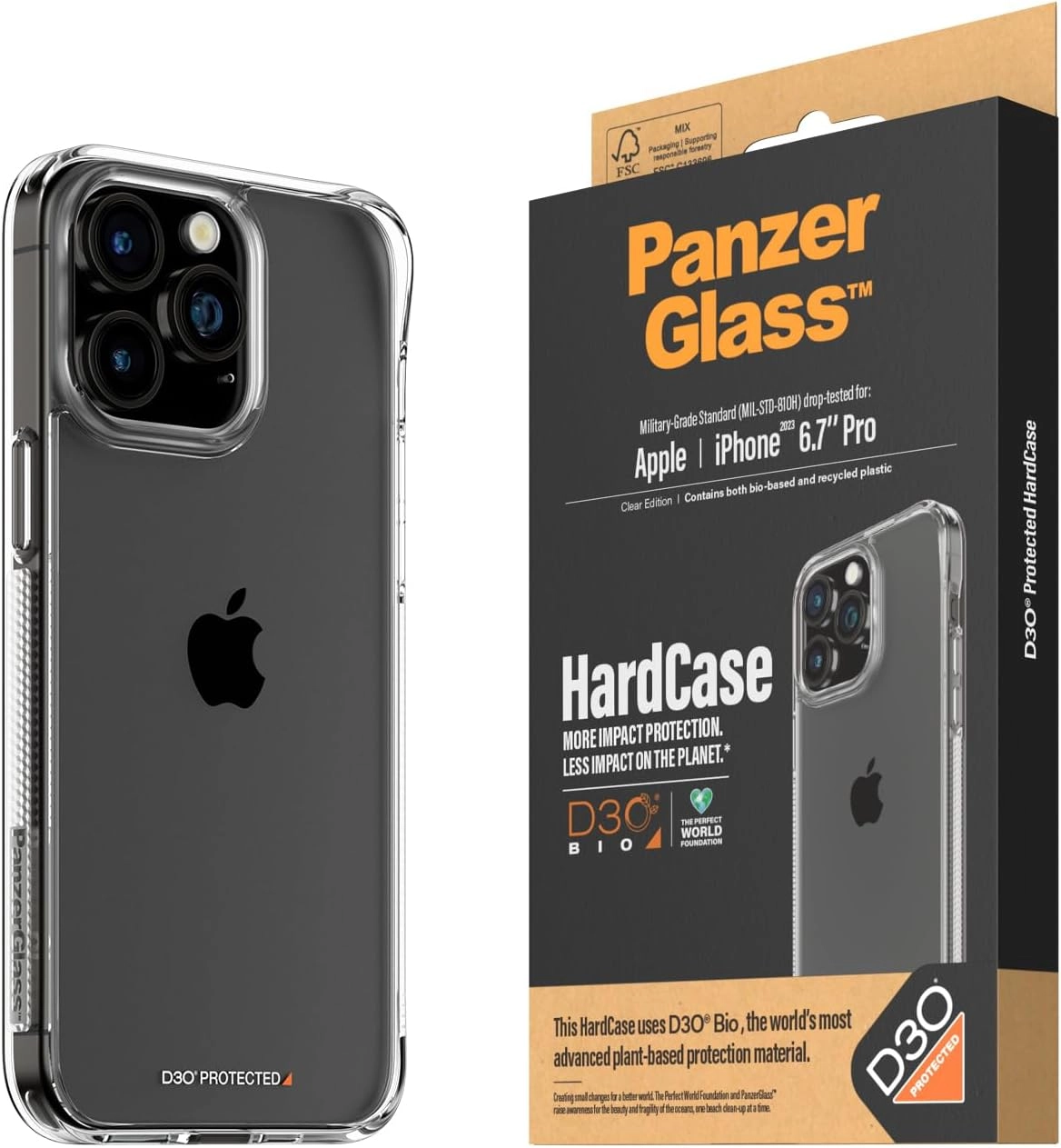 PanzerGlass iPh 15PROMAX - D3O Bio Hrdcase
