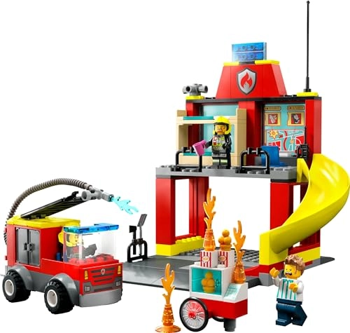 City Fire Station and Fire Truck (60375)