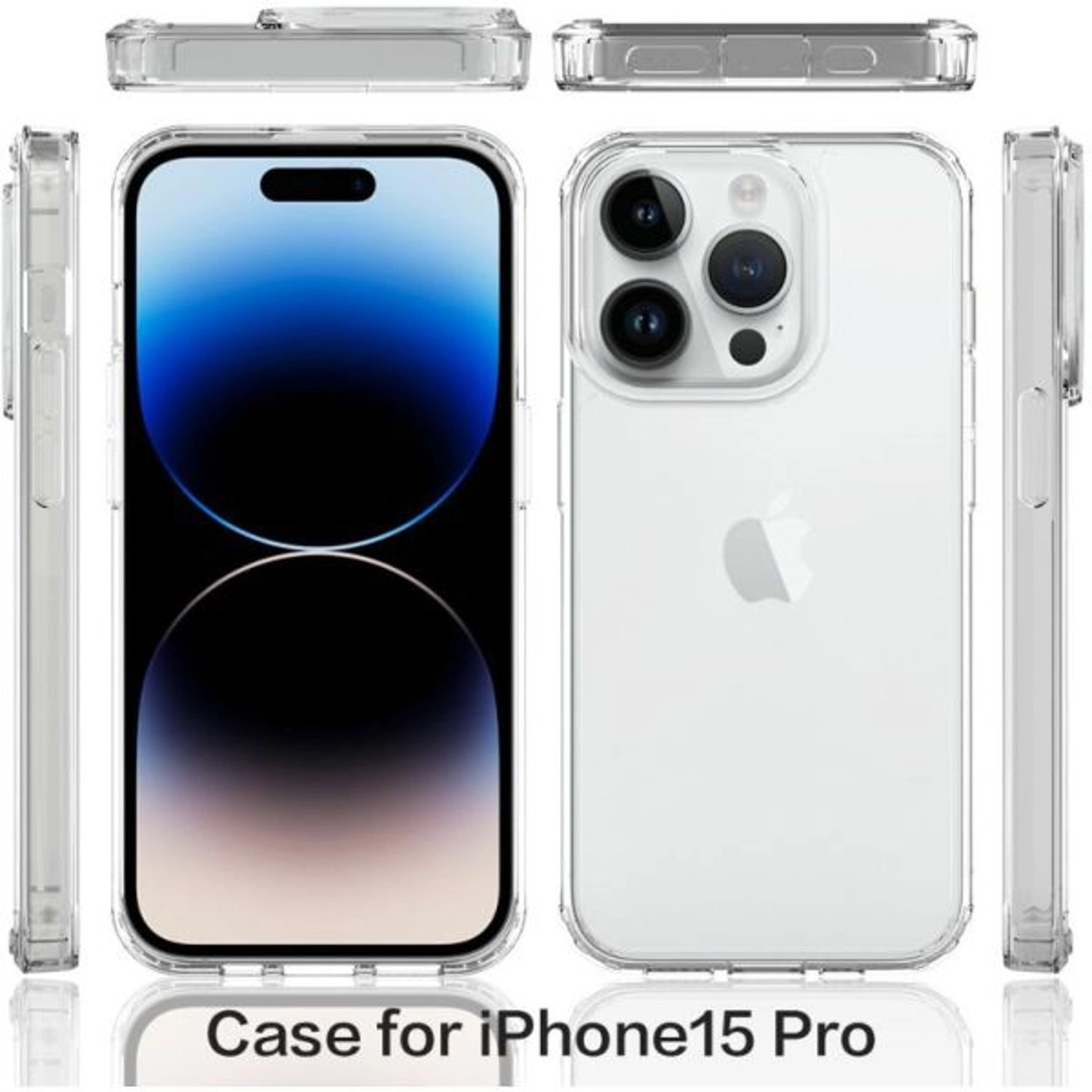 Case with Screen Protector for iPhone 15 Pro Max
