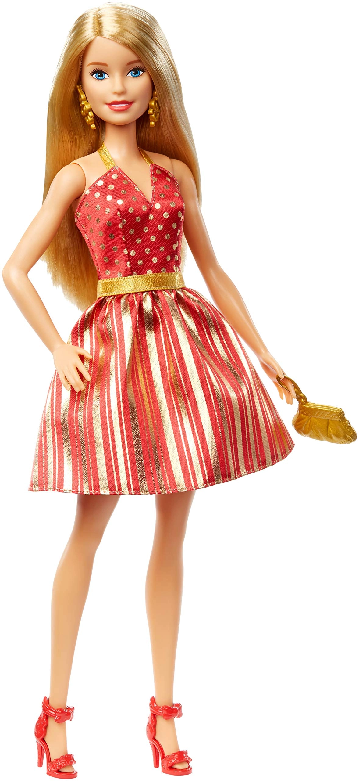 Barbie GFF68 - Red and Gold Dress Ages 3+
