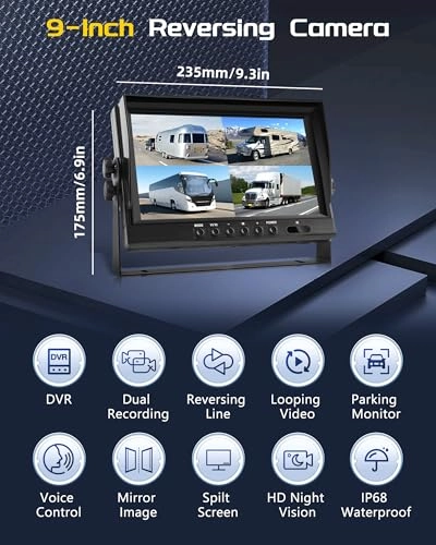 Reversing Camera Kit - Night vision Wired 1080P