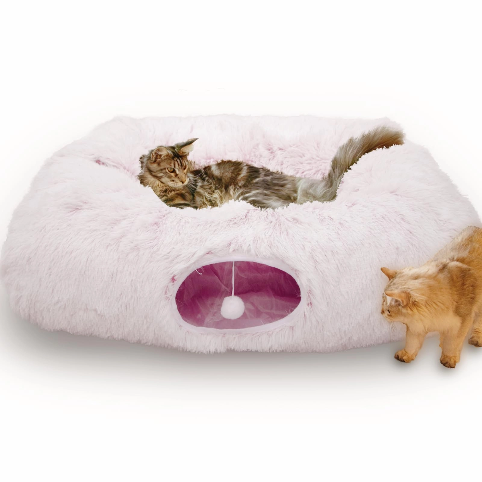 Cat Tunnel Bed - 42.5 X 33.5 inches Polyester Tulle