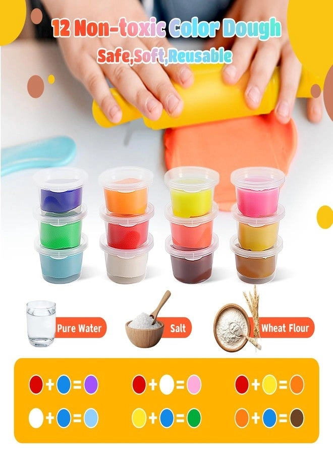 3-in-1 Color Dough Sets - 4+ years 12 Color Dough