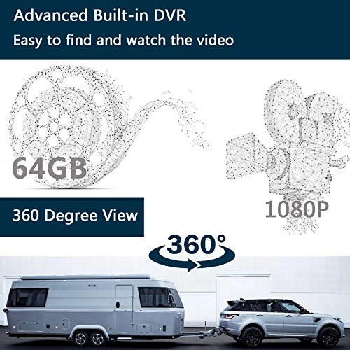 Backup Camera Monitor - Night vision Wired 1080P