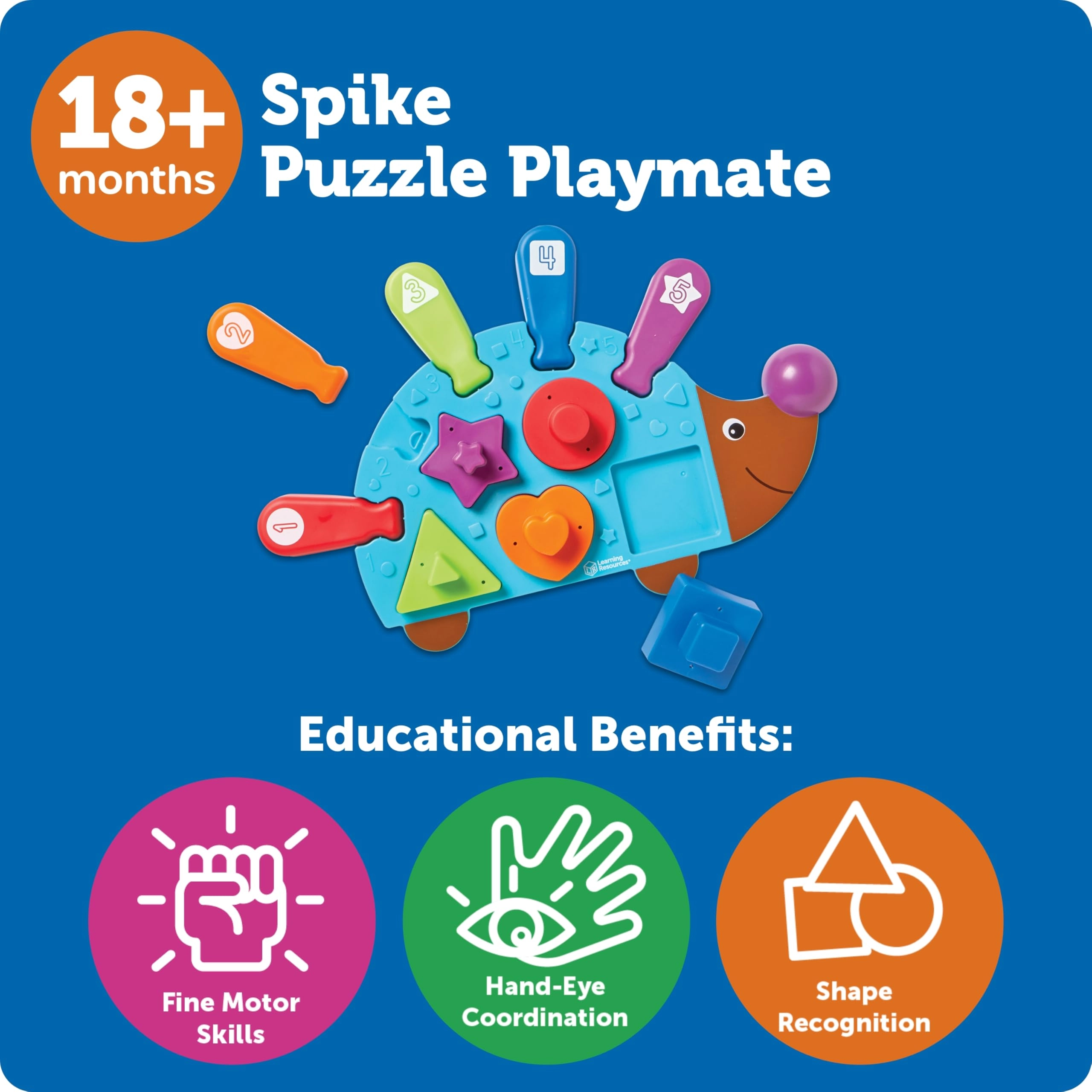 Learning Resources Spike Hedgehog Puzzle Playmate - 18 months+ 11 pieces