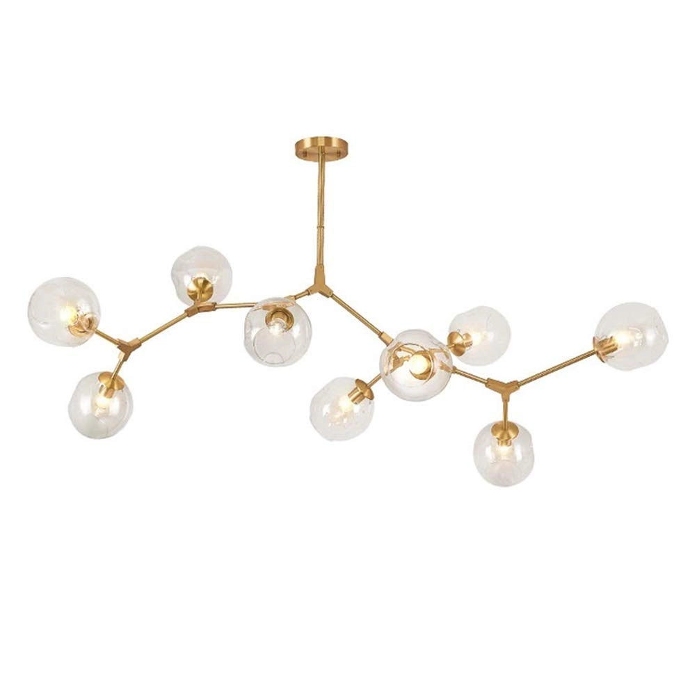 Glass Bubble Ball Chandelier - E27 9 heads
