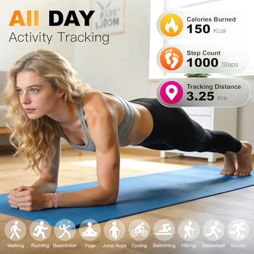 Smart Bracelet - 24/7 Heart Rate 24H Sleep Pink