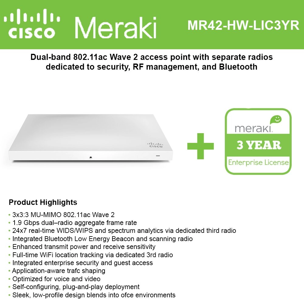 Cisco MR42 + LIC-ENT-3YR