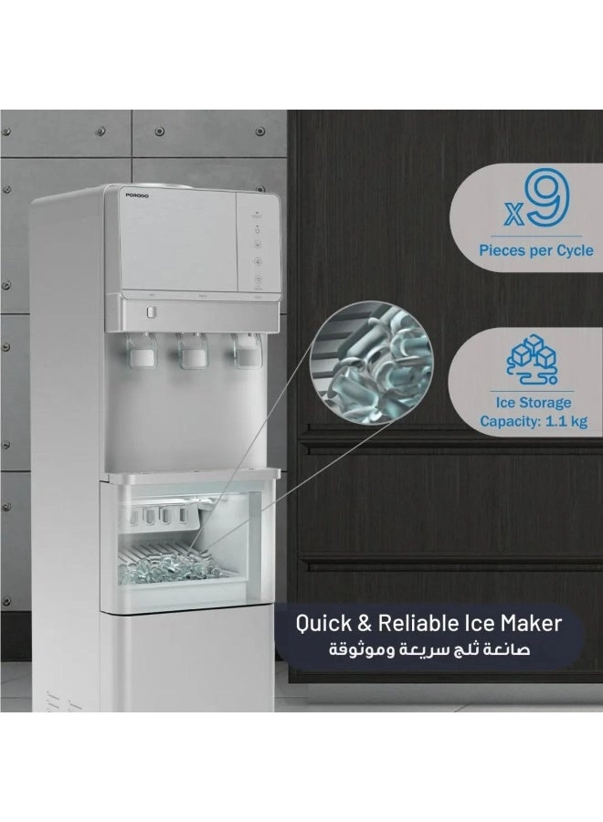 Lifestyle Water Dispenser - Integrated Ice Maker Hot & Cold Stainless Steel