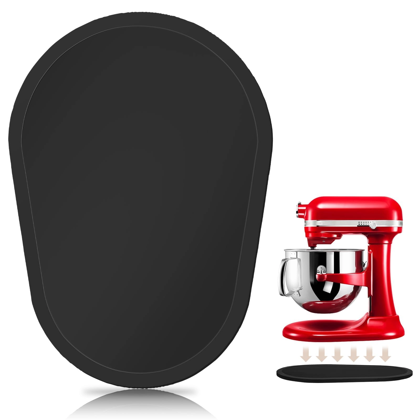GIASSVIO Mixer Slider - 5.5-8 QT Bamboo Black