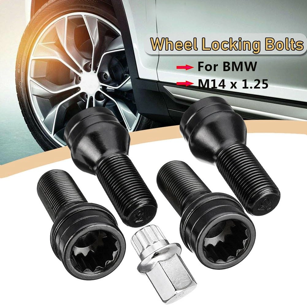 Locking Wheel Bolts Nuts Set - 26mm M14