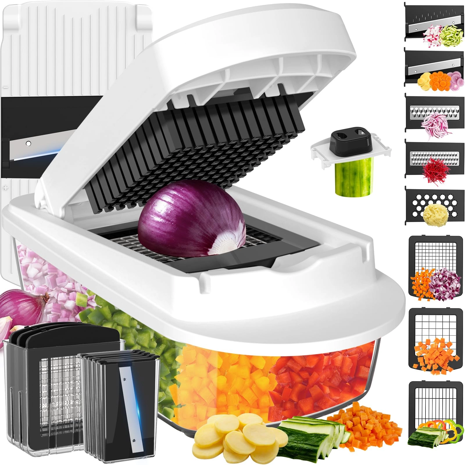 ukeetap All-in-1 Vegetable Chopper - 17L 8 Blade