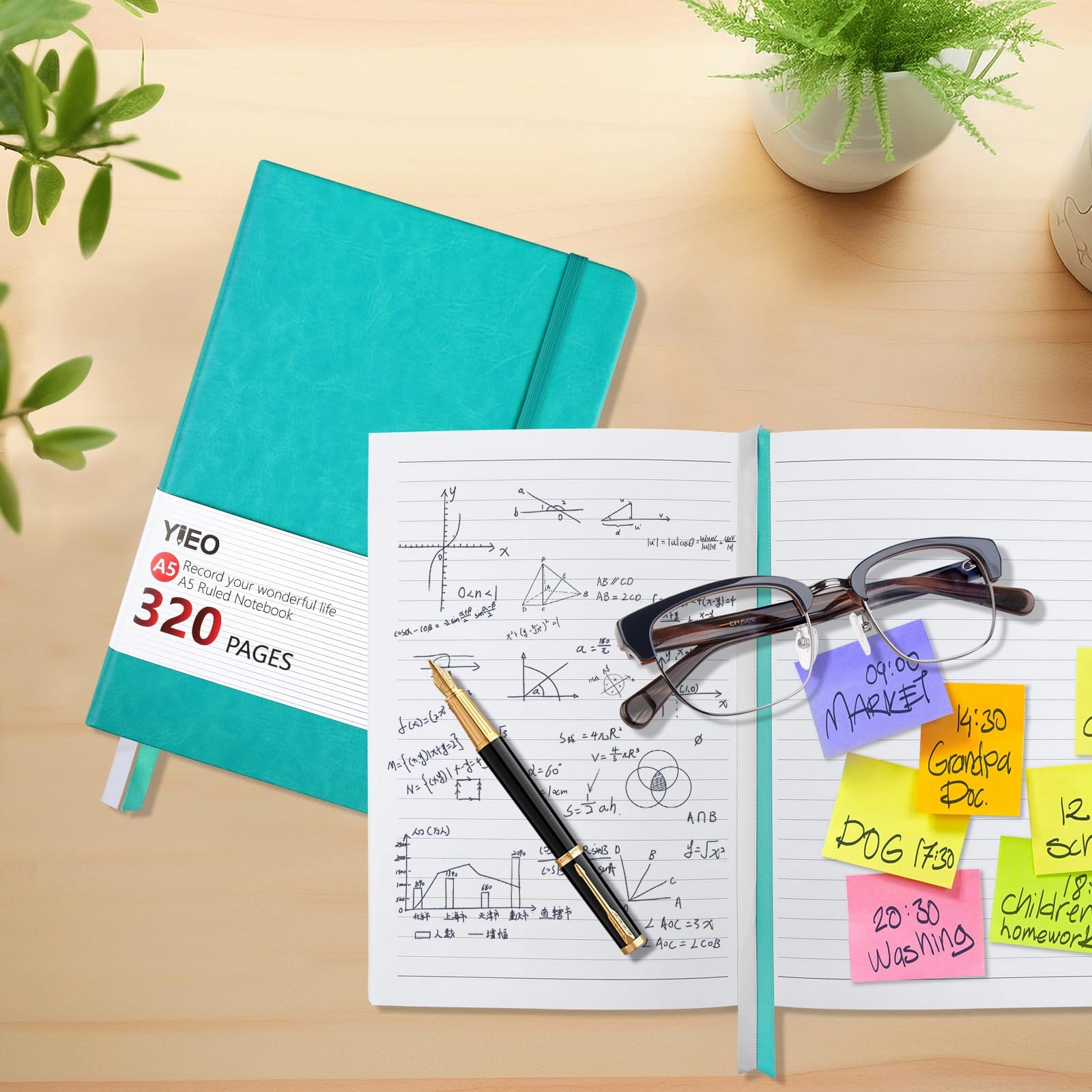 Notebook A5 Hardcover - Lined 160 Sheets