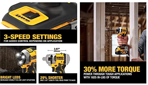 ATOMIC 20V MAX Impact Driver - Brushless 3-Speed