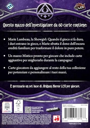Arkham Horror: The Card Game: Marie Lambeau - Investigator (Italian)