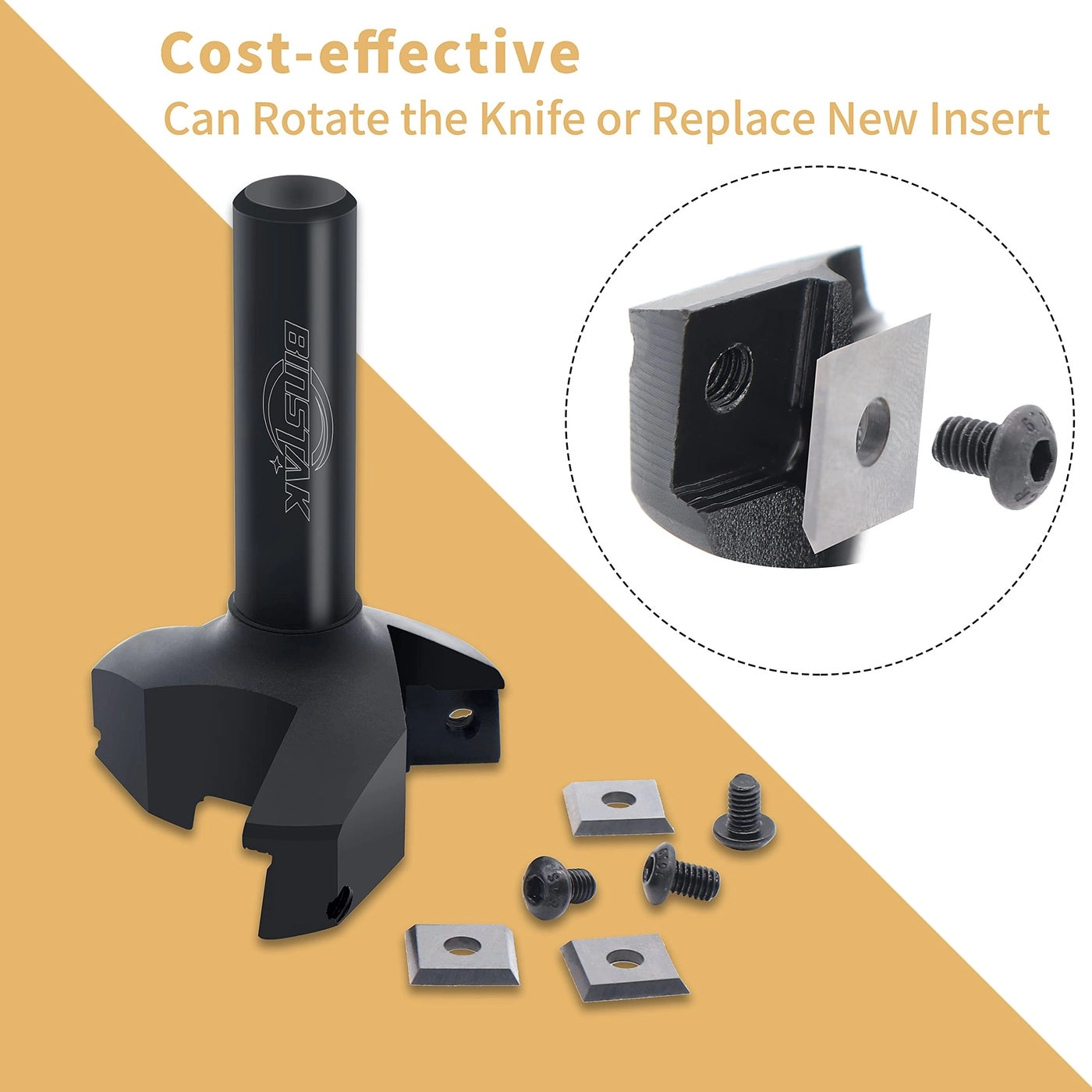 CNC Spoilboard Surfacing Router Bit - 2" 1/2"