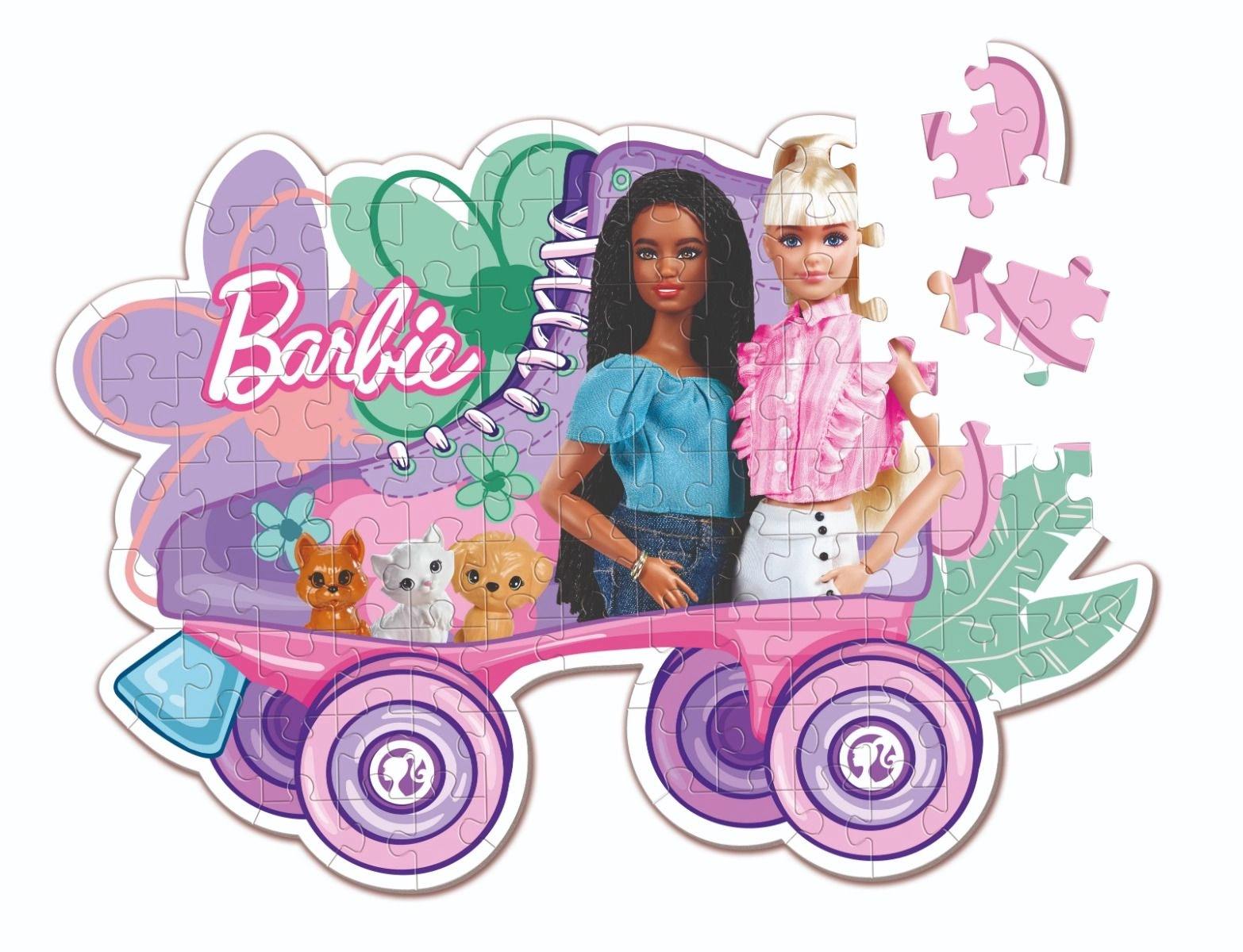 Puzzle Barbie & skate - 3 years and above 104 pieces