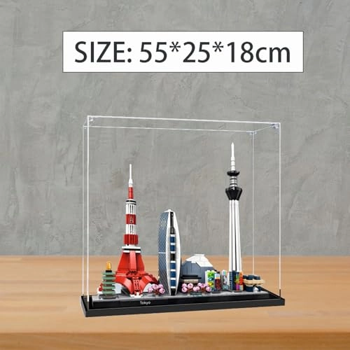 Acrylic Display Case - Dust-Proof Clear for 21051