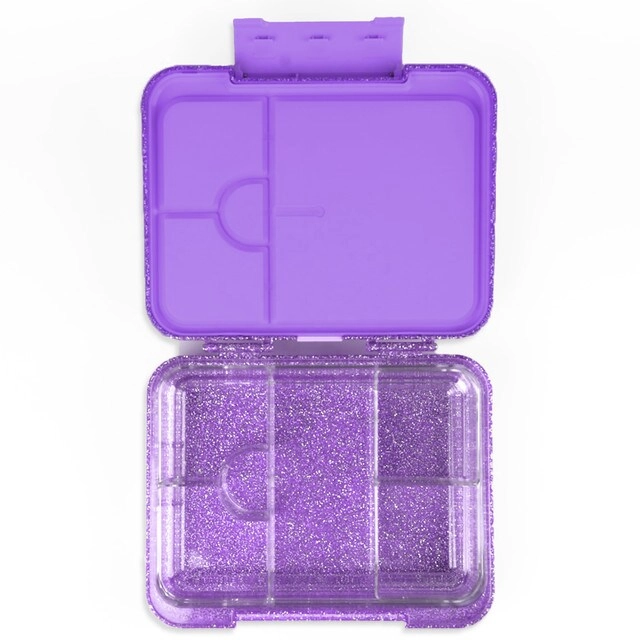 6 & 4 Convertible Bento Lunch Box - Butterfly Purple
