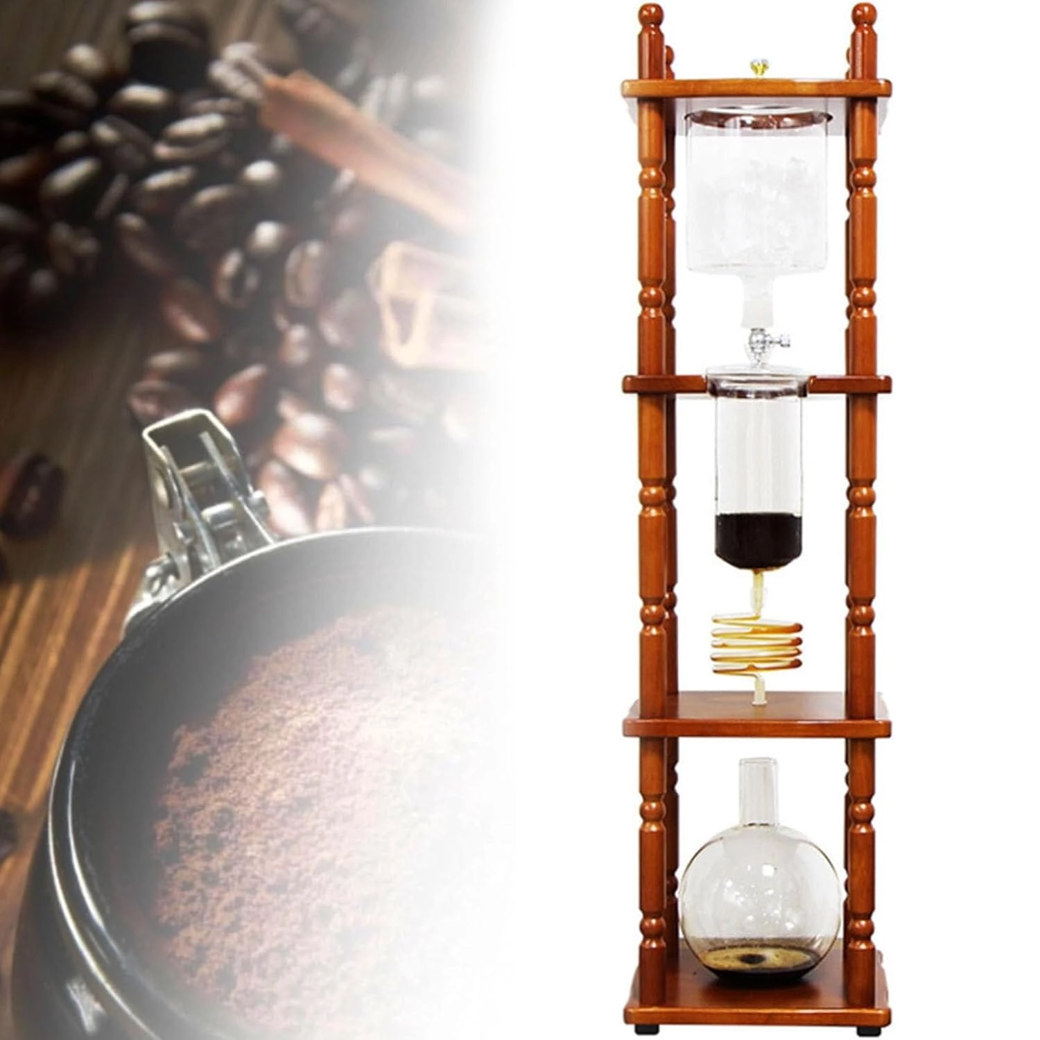 UYTTRWC Cold Brew Drip Coffee Maker - 800ml High Borosilicate Glass