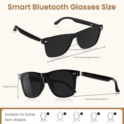 Smart Glasses - Polarized Bluetooth 5.3 Audio & Mic