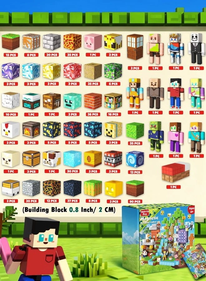 Magnetic Building Blocks - 474 pcs