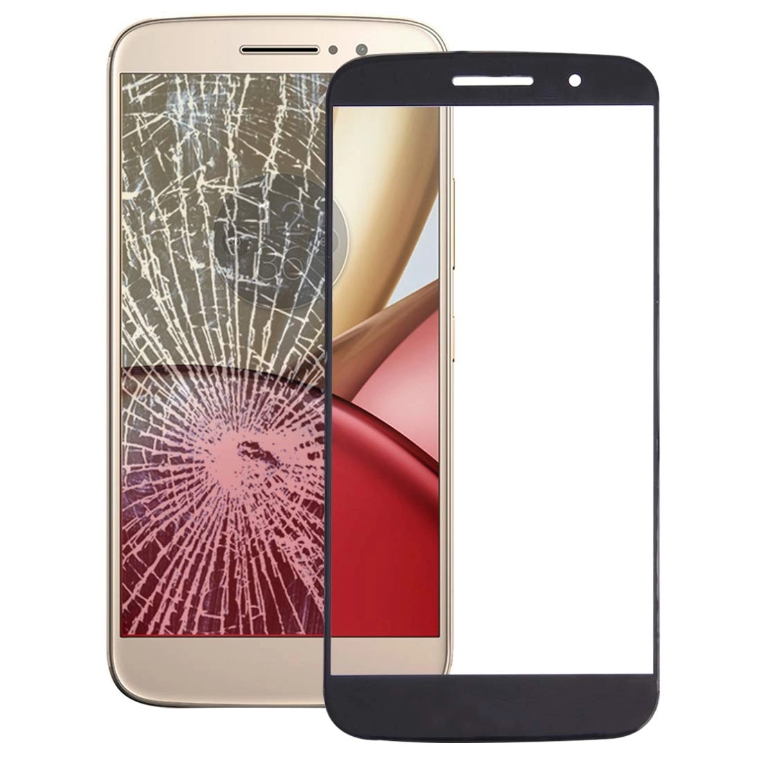 CHENHILIFNJSAA Front Screen Outer Glass Lens - Moto M / XT1662