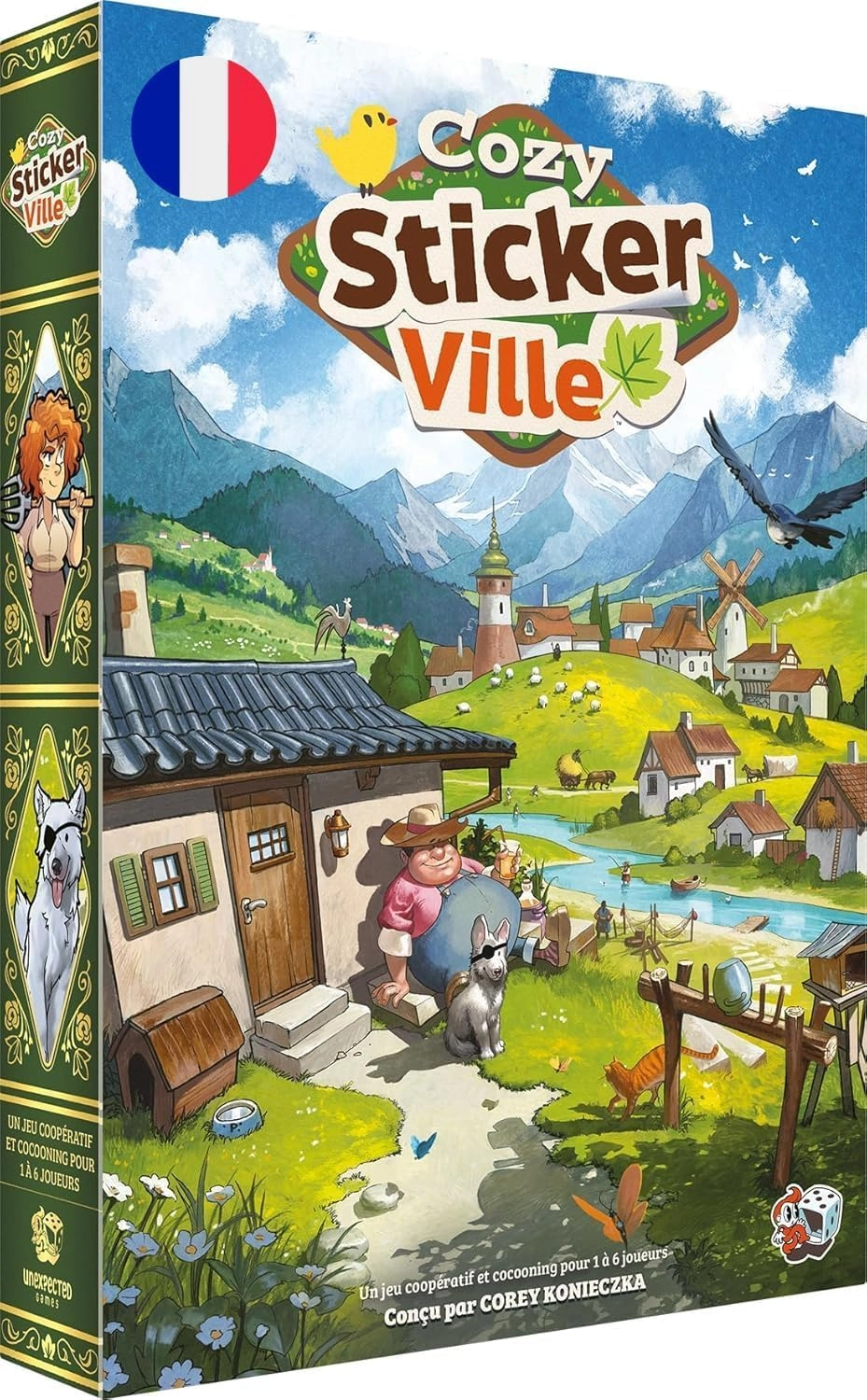 Asmodee Cozy Stickerville - Legacy cooperative story game (French)