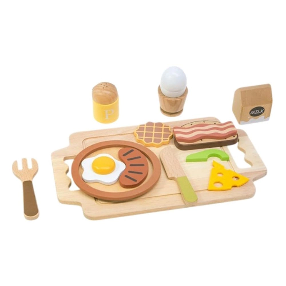 Little Angel Kids Wooden Breakfast Set - 14 pcs (5551007-KABI_0191)