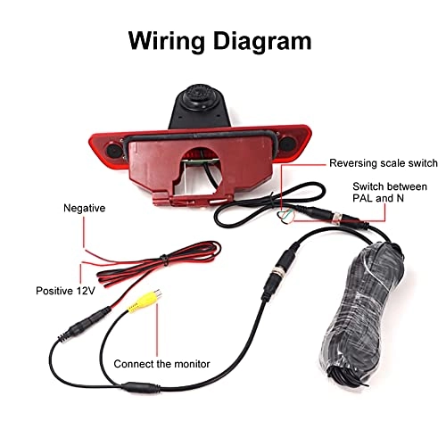 Brake Light Reversing Camera Monitor - Night Vision 4PIN 762 x 504 pixels