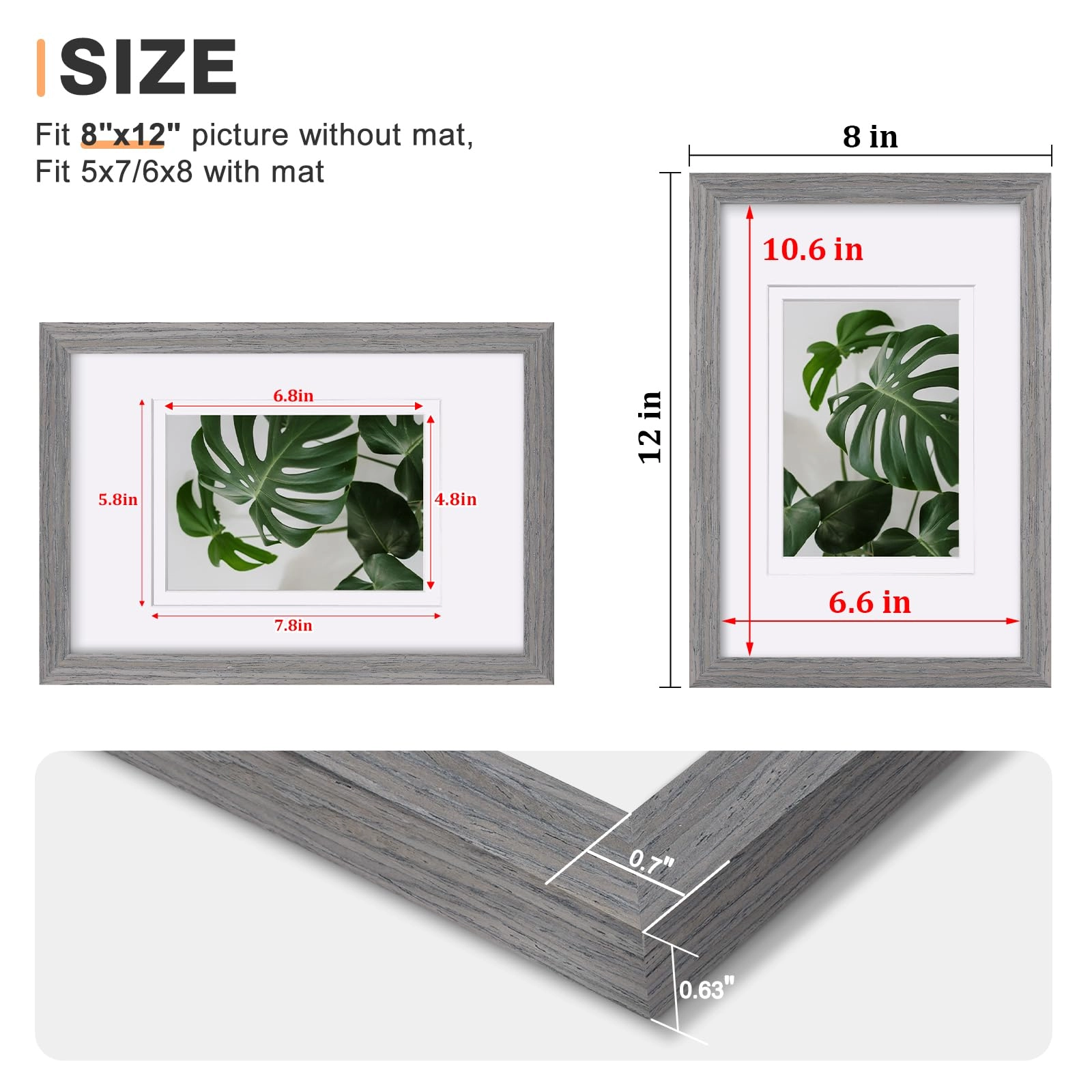 8x12 Picture Frames