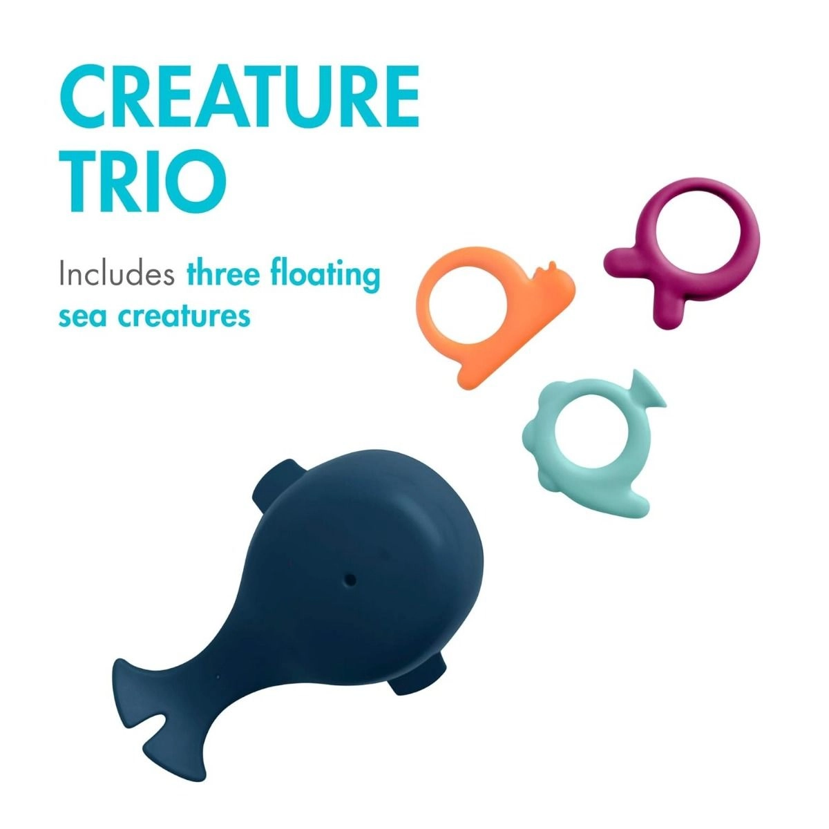 Chomp Hungry Whale - Navy 3+