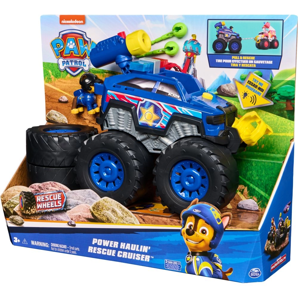 SPIN MASTER GAMES Paw Patrol Rescue Wheels Deluxe Chases Power Haulin Rescue Cruiser Truck