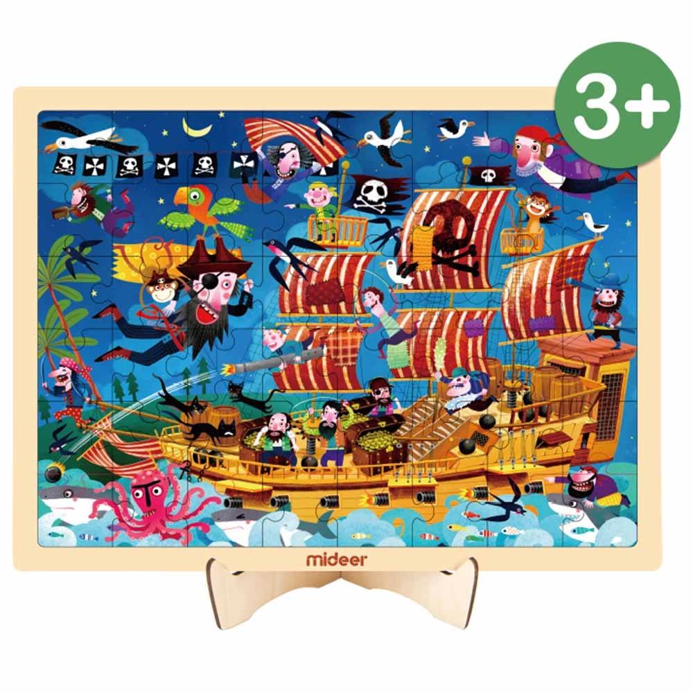 Wooden Pirates Puzzle - Suitable for 3 years and above 48 pieces