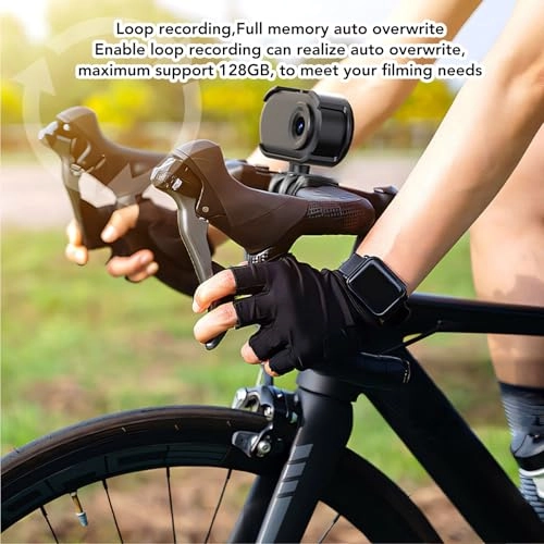 Annadue 1080P Magnetic POV Action Camera with USB C Charging, 100Min Recording Time, for Biking Travel Sports Vlogging Camping (Black)