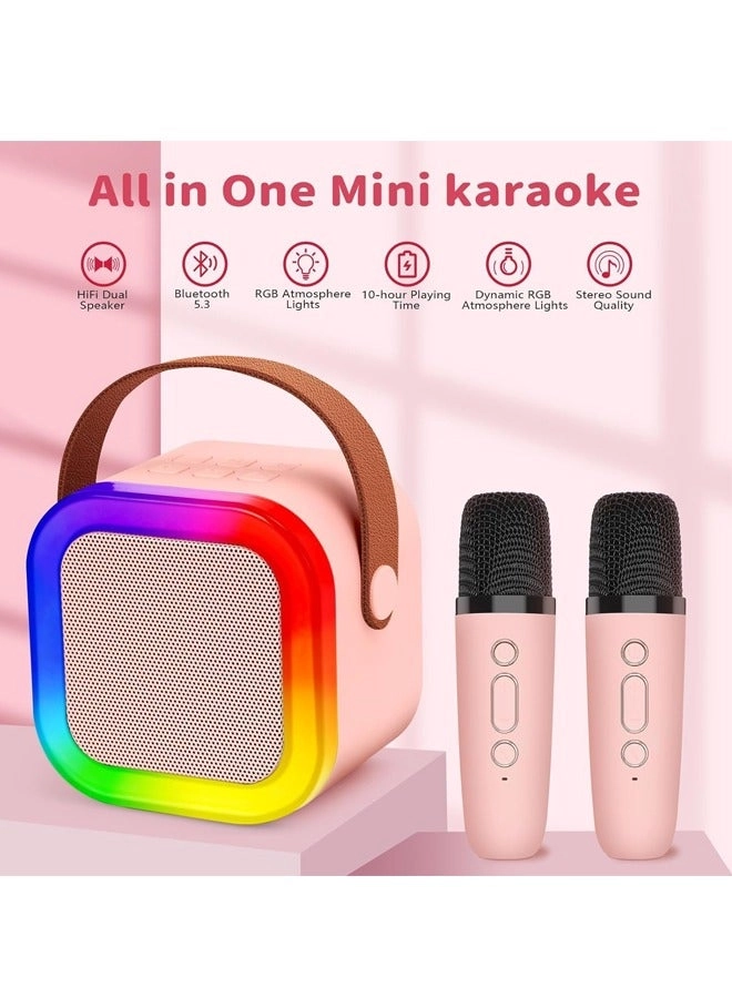 Portable Karaoke Machine - 2 wireless microphones