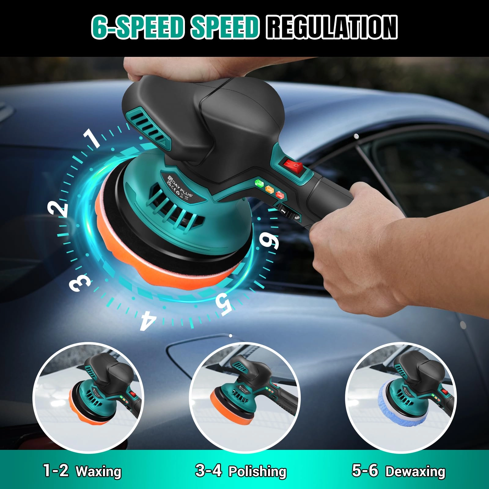 Cordless Buffer Polisher - 800W 125mm-150mm
