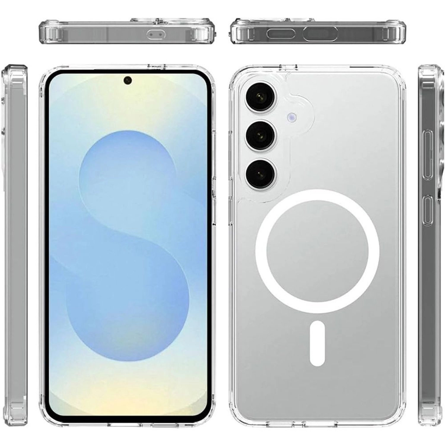 Clear Case with MagSafe for Samsung Galaxy S25 Plus