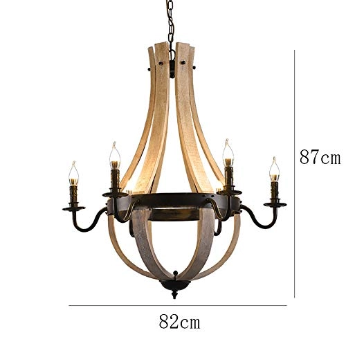 E14 American Style Vintage Chandelier - 100cm