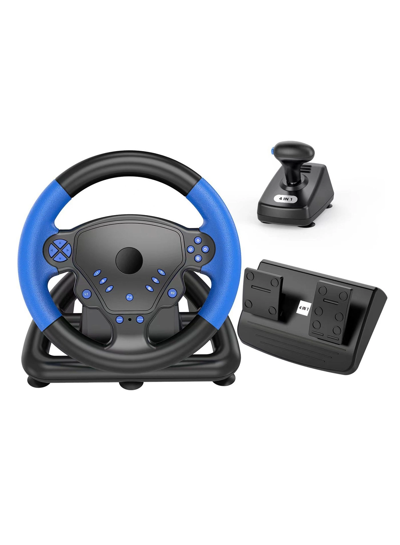 Gaming Steering Wheel Racing Wheel & Pedals - PS4 PS3 PC Android